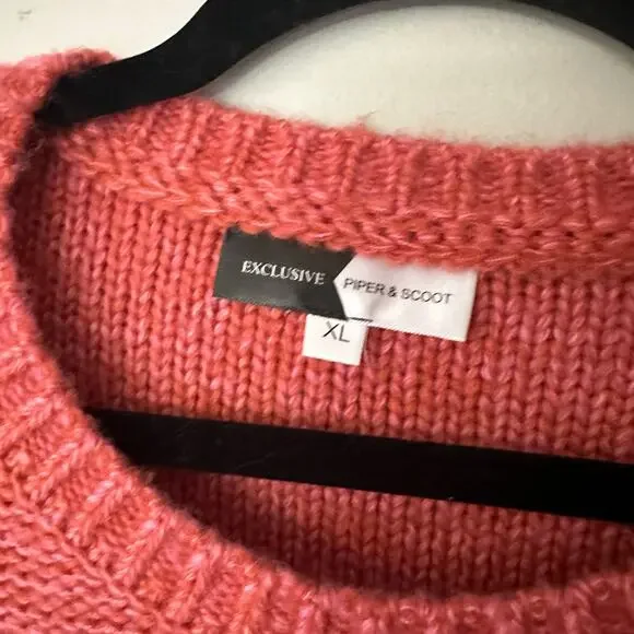 Piper & Scoot, The Memphis Textured Sweater, Rust, XL - Picture 8 of 10